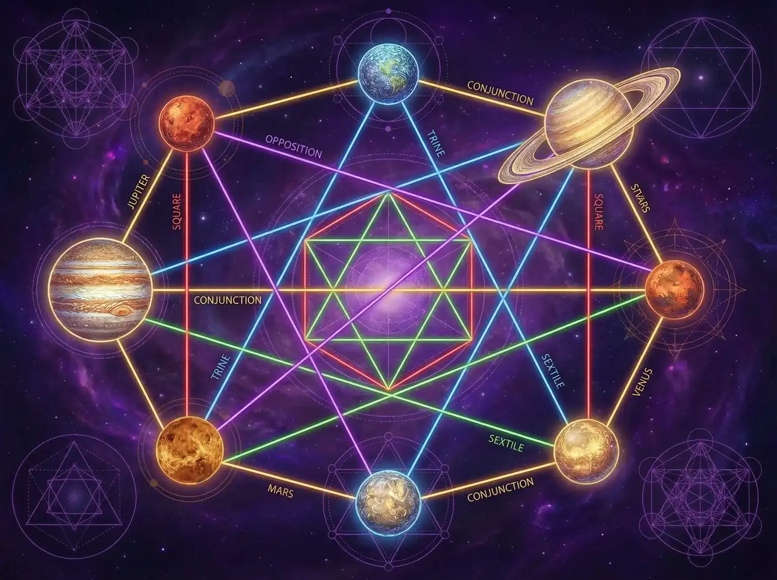 行星相位 - 吃瓜官网 | 占星学进阶知识
